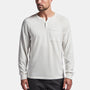 Cotton Cashmere Raglan Henley In Vintage White | James Perse Los Angeles