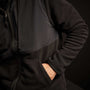 Technical Polar Fleece Zip Up Hoody - Black | James Perse Los Angeles