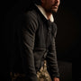 Technical Polar Fleece Zip Up Hoody - Charcoal | James Perse Los Angeles