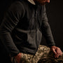 Technical Polar Fleece Zip Up Hoody - Charcoal | James Perse Los Angeles
