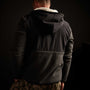 Technical Polar Fleece Zip Up Hoody - Charcoal | James Perse Los Angeles