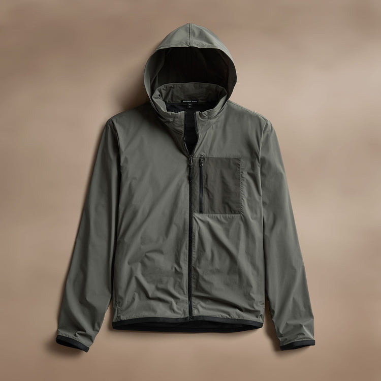 Water Repellant Sport Jacket in Artillery | James Perse Los Angeles