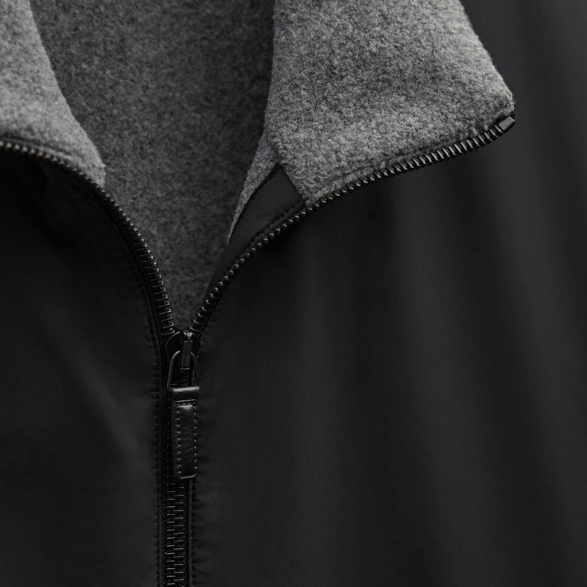 Technical Stretch Nylon Jacket in Black | James Perse Los Angeles