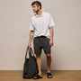 Palm Embroidered Boardshort in Carbon | James Perse Los Angeles
