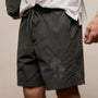 Palm Embroidered Boardshort in Carbon | James Perse Los Angeles