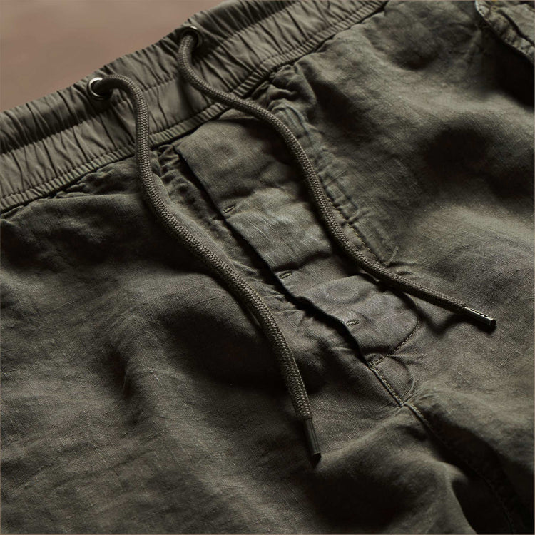 Textured Linen Flight Pant in Army Green | James Perse Los Angeles