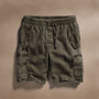 Textured Linen Flight Short in Army Green | James Perse Los Angeles