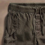 Textured Linen Flight Short in Army Green | James Perse Los Angeles