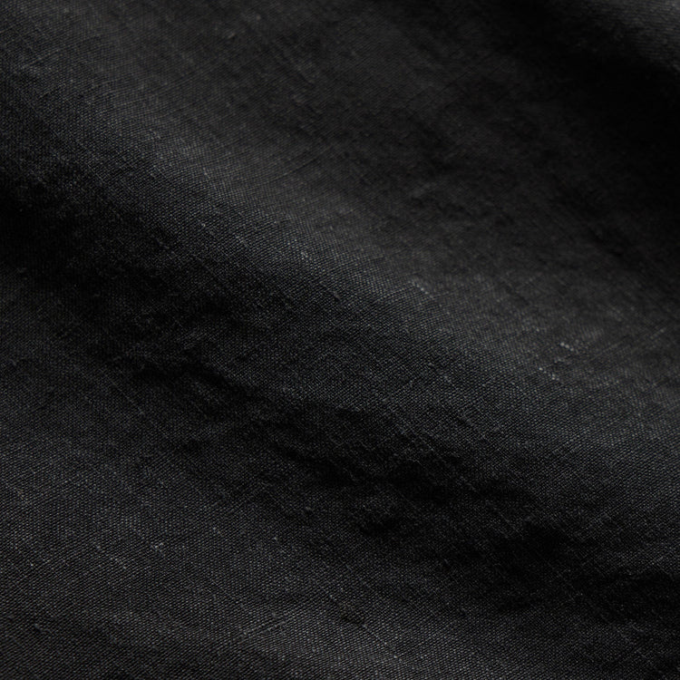 Textured Linen Flight Short in Black | James Perse Los Angeles