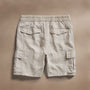 Textured Linen Flight Short in Salt Pigment | James Perse Los Angeles