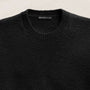 Stretch Cotton Crew Sweater in Black | James Perse Los Angeles