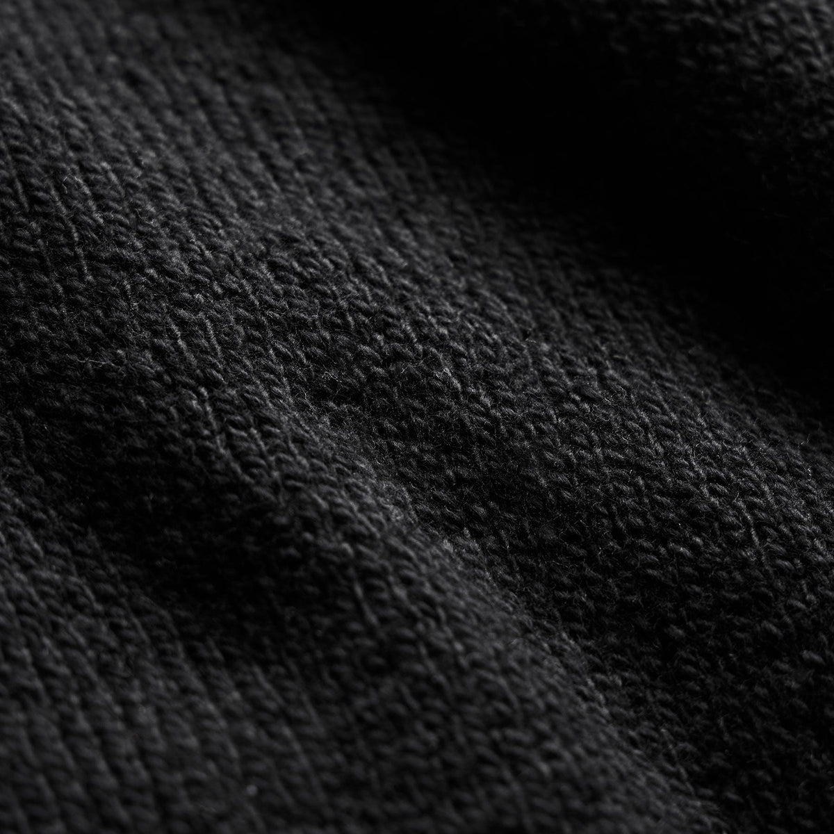 Stretch Cotton Crew Sweater in Black | James Perse Los Angeles