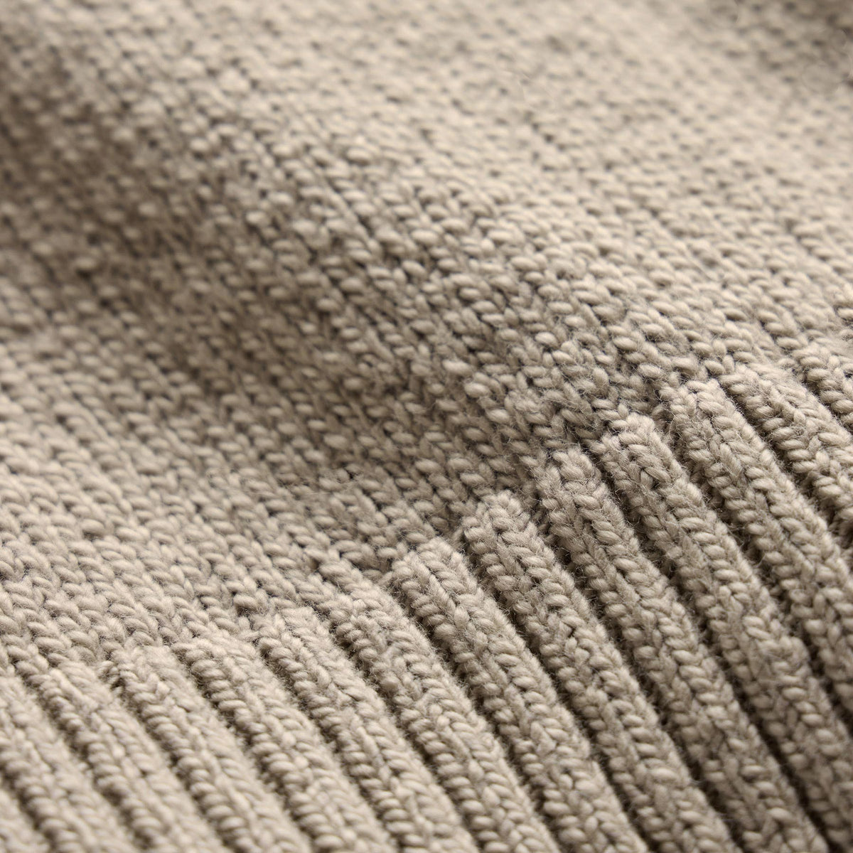Stretch Cotton Crew Sweater in Taupe | James Perse Los Angeles