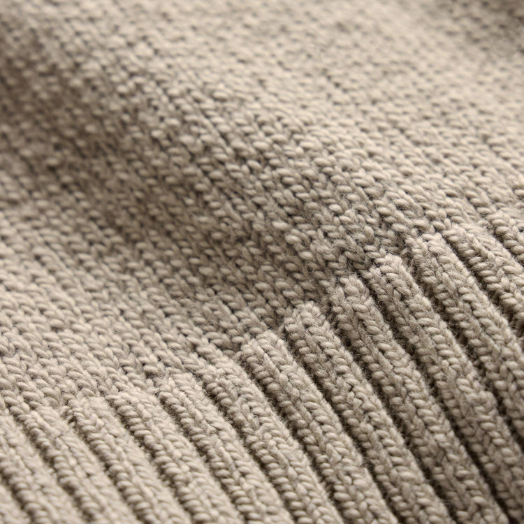 Stretch Cotton Crew Sweater in Taupe | James Perse Los Angeles