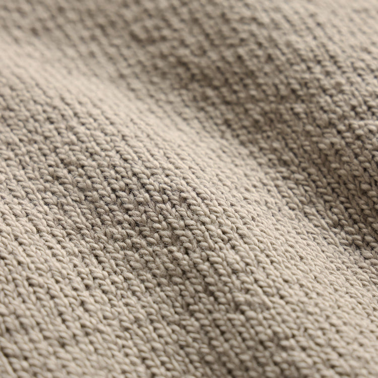 Stretch Cotton Crew Sweater in Taupe | James Perse Los Angeles