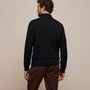 Stretch Cotton Knit Pullover in Black | James Perse Los Angeles