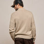 Stretch Cotton Knit Pullover in Taupe | James Perse Los Angeles