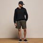 Stretch Cotton Hoodie in Black | James Perse Los Angeles