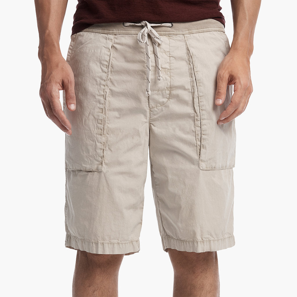 Patch Pocket Short in Flax Pigment | James Perse Los Angeles