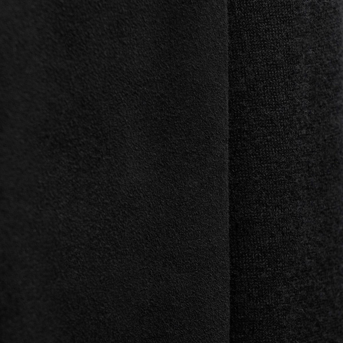 Ultrafine Cashmere Suede Front Zip Cardigan in Black | James Perse Los Angeles
