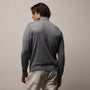 Ultrafine Cashmere Suede Front Zip Cardigan In Heather Grey | James Perse Los Angeles