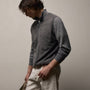 Ultrafine Cashmere Suede Front Zip Cardigan In Heather Grey | James Perse Los Angeles
