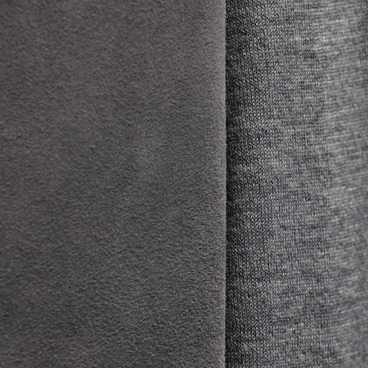 Ultrafine Cashmere Suede Front Zip Cardigan in Heather Grey | James Perse Los Angeles