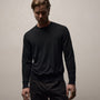 Lightweight Fine Gauge Cashmere Crew in Black | James Perse Los Angeles