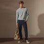 Lightweight Fine Gauge Cashmere Crew in Open Sky | James Perse Los Angeles