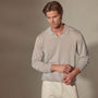 Lightweight Fine Gauge Cashmere Polo in Stone | James Perse Los Angeles