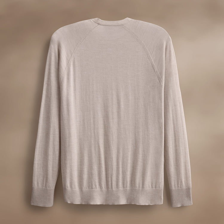 Ultra Fine Cshmr Raglan Crew in Balsa | James Perse Los Angeles