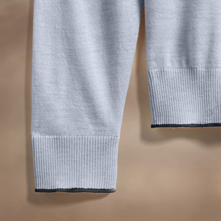 Ultra Fine Cashmere Tpd Crew Neck in Grey Sky/Coal | James Perse Los Angeles