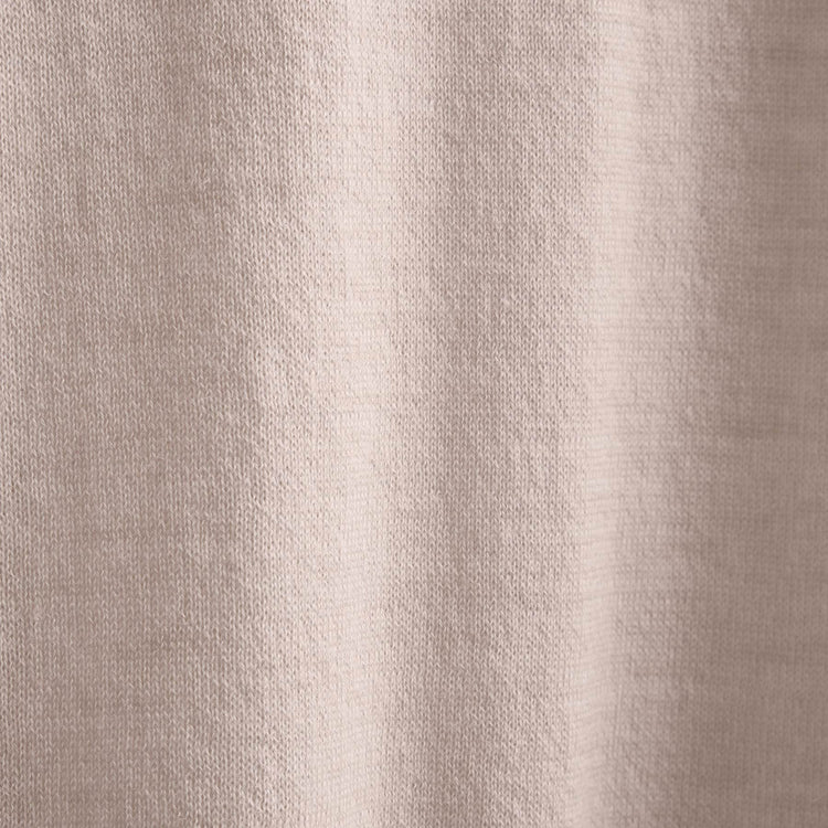 Ultra Fine Cshmr Tpd Open Polo in Balsa/Ivory | James Perse Los Angeles