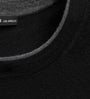 Ultrafine Cashmere Tipped Crew in Black/Charcoal | James Perse Los Angeles