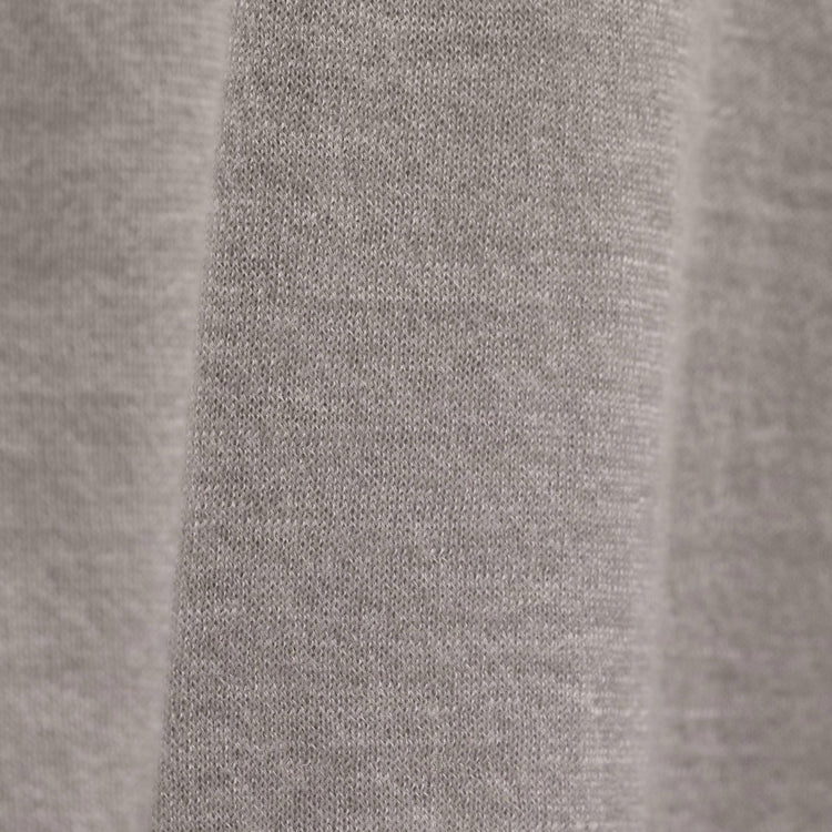 Ultrafine Cashmere Tipped Crew in Fog/Charcoal | James Perse Los Angeles