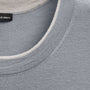 Ultrafine Cashmere Tipped Crew in Ore/Fog | James Perse Los Angeles