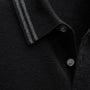 Ultrafine Cashmere Tipped Polo in Black/Charcoal | James Perse Los Angeles