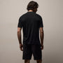 Ultrafine Cashmere Tipped Polo in Black/Charcoal | James Perse Los Angeles