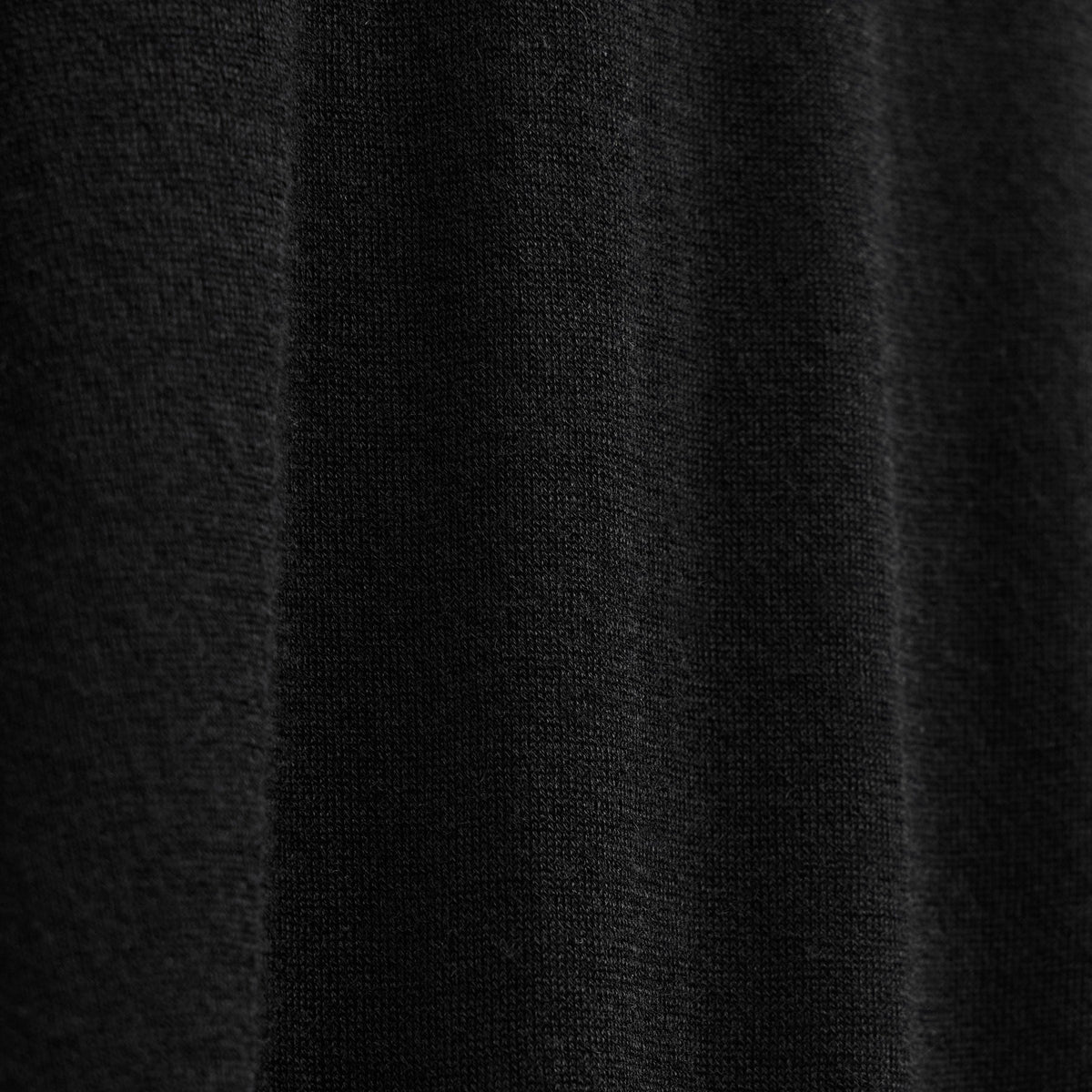 Feather Cashmere Long Sleeve Polo in Black | James Perse Los Angeles
