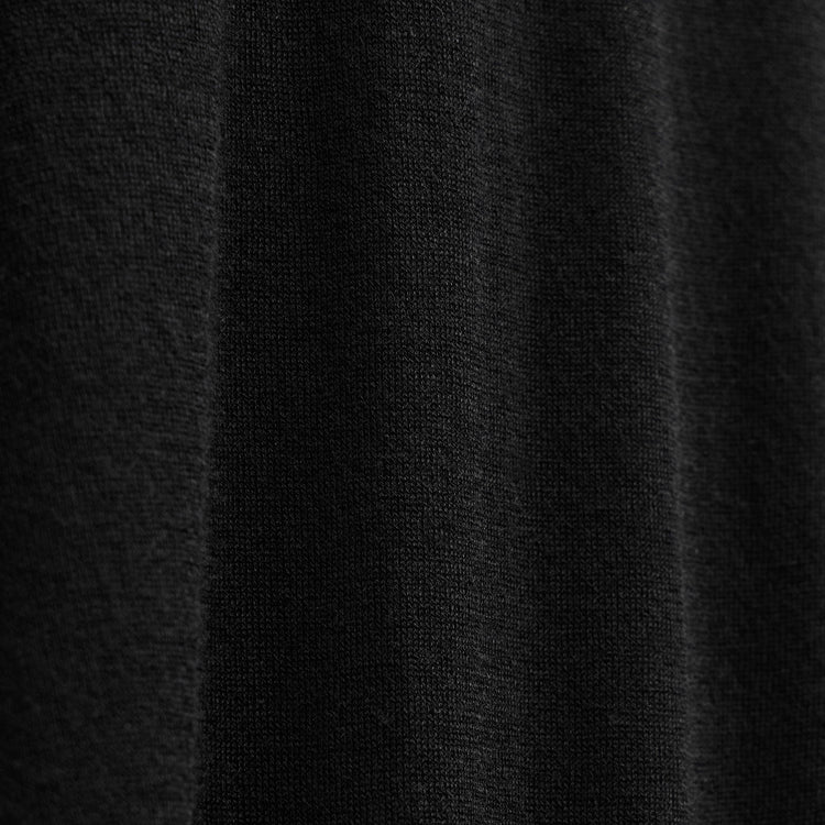 Feather Cashmere Long Sleeve Polo in Black | James Perse Los Angeles