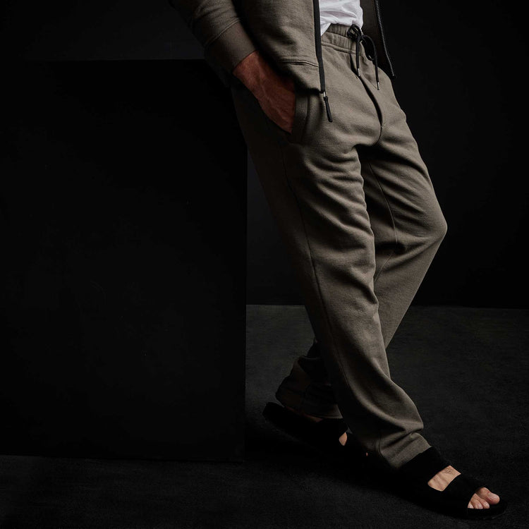 Cotton Fleece Pants in Platoon | James Perse Los Angeles