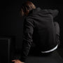 Fleece Zip Up Funnel Neck in Black | James Perse Los Angeles