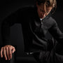Fleece Zip Up Funnel Neck in Black | James Perse Los Angeles