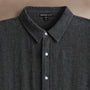 Solid Viscose Wool Shirting in Anthracite | James Perse Los Angeles