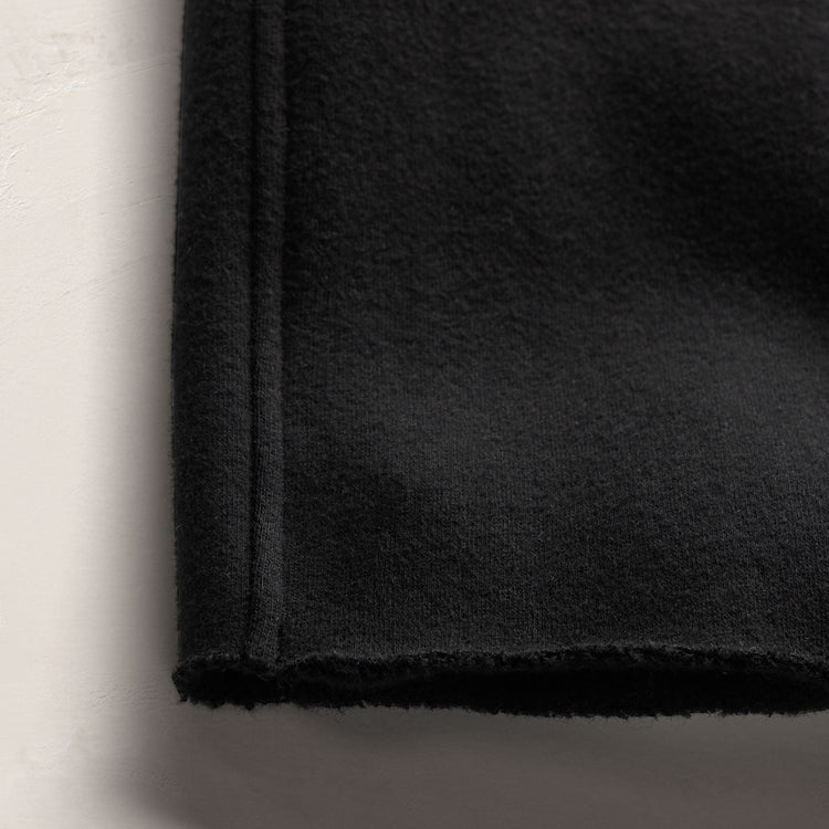 Cozy Straight Sweat Pant in Black | James Perse Los Angeles FLAT