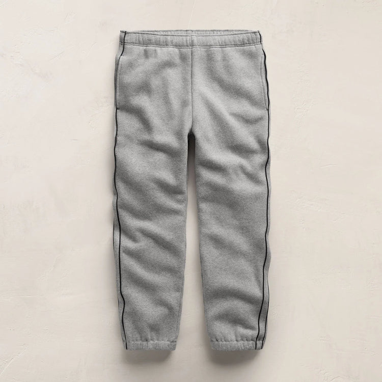 Men's Cozy Hooded Sweatshirt & Cozy Sweat Pant With Piping Gift Set - Heather Grey