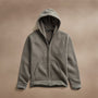 Cozy Zip Up Hoodie in Granite | James Perse Los Angeles