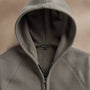 Cozy Zip Up Hoodie in Granite | James Perse Los Angeles