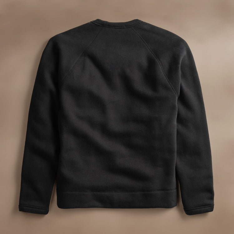 Cozy Raglan Sweatshirt  in Black | James Perse Los Angeles