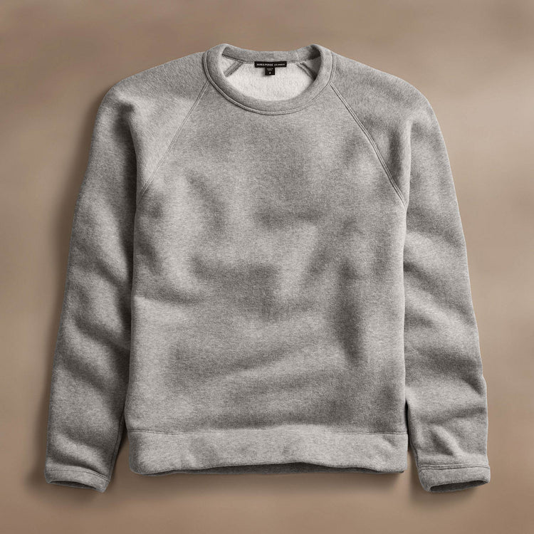 Cozy Raglan Sweatshirt  in Heather Grey | James Perse Los Angeles